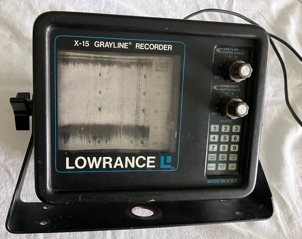 Used Lowrance X-15 Gray line Recorder