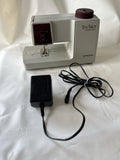 Vintage Singer Tiny Tailor Grey And Maroon Sewing Machine, Works!