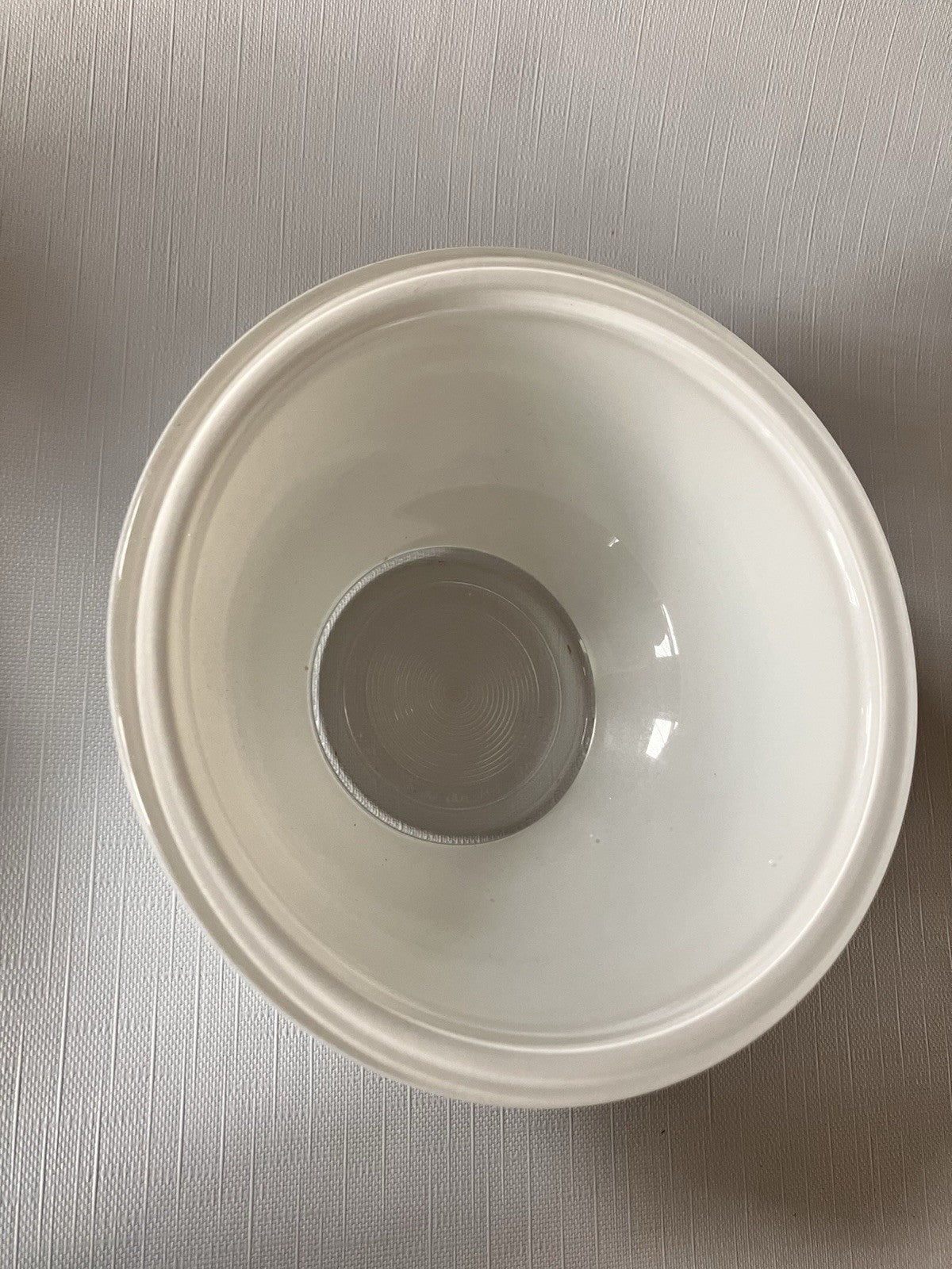 3 PYREX Clear Bottom Mixing Bowls-White #322, 323 And Blue #323