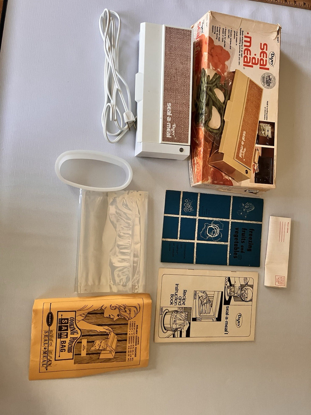 Vintage Dazey White Seal-a-Meal Kit In Original Open Box, Complete
