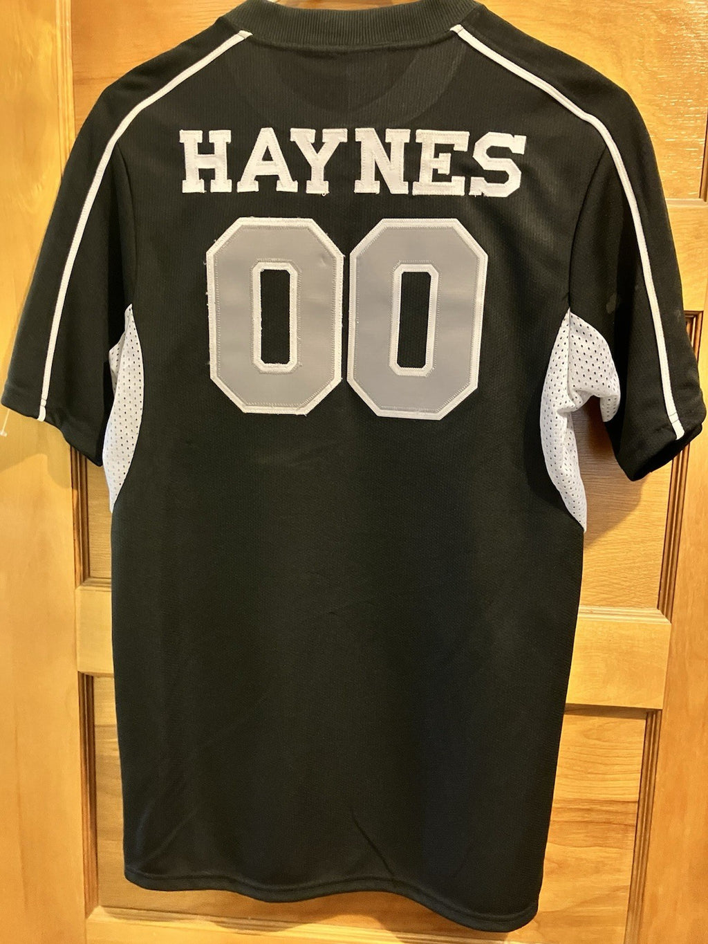 Oklahoma Outlaws “00 Haynes” Adult Sm. Black T-shirt Jersey