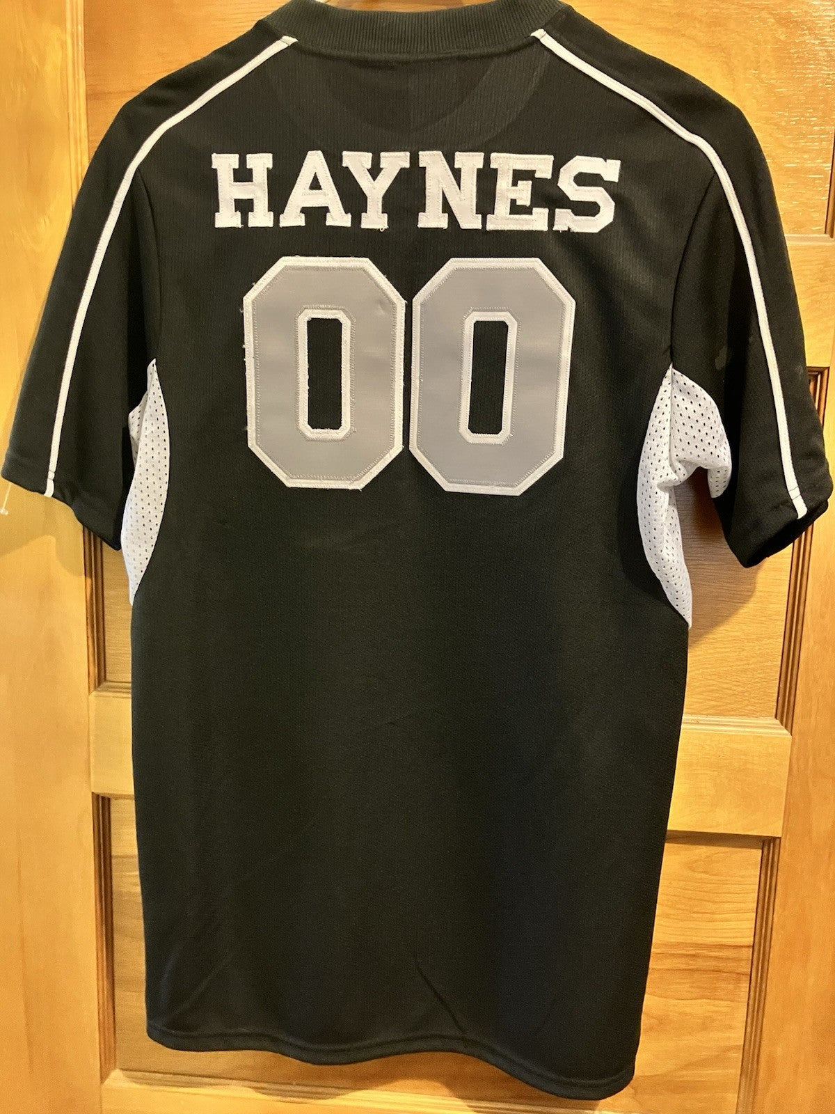 Oklahoma Outlaws “00 Haynes” Adult Sm. Black T-shirt Jersey