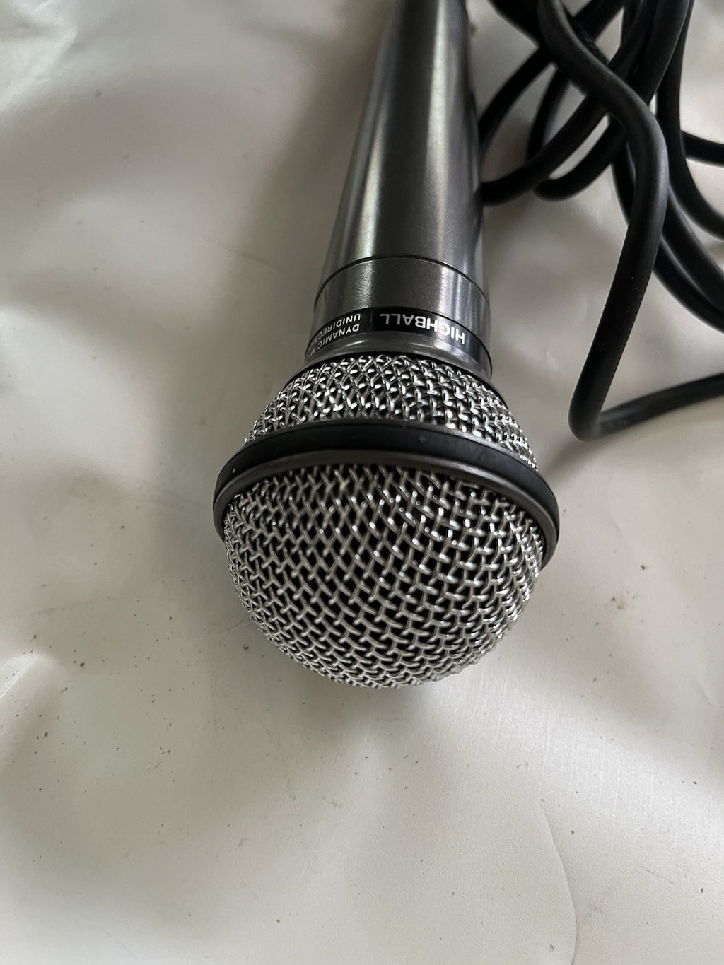 Lot of 2 Microphones Realistic Highball 33-984A/Starpower SP-9 & Cables Lot
