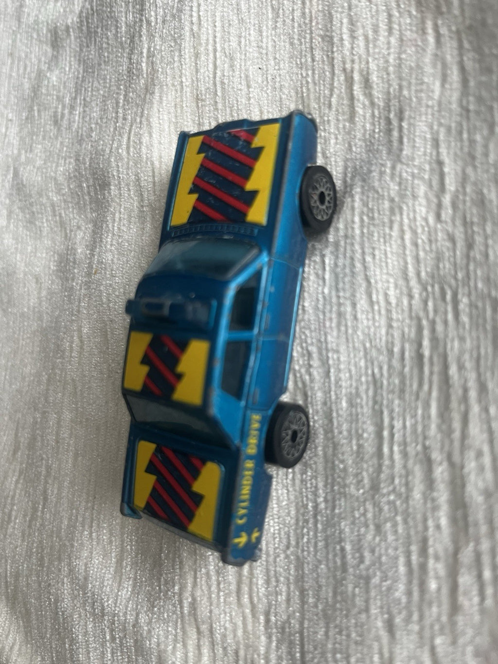 Blue Mercury Police Car Matchbox 1978 Macau Blue Windows Nice Condition Rare HTF