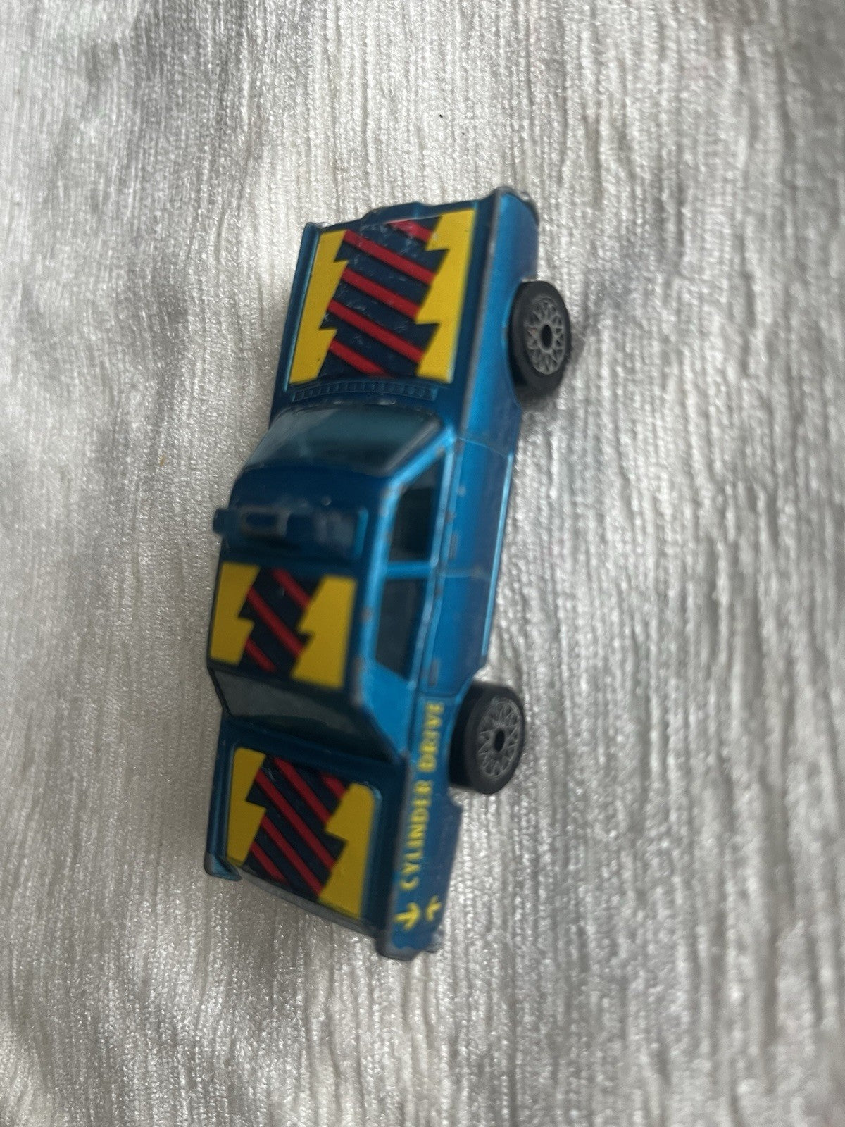 Blue Mercury Police Car Matchbox 1978 Macau Blue Windows Nice Condition Rare HTF