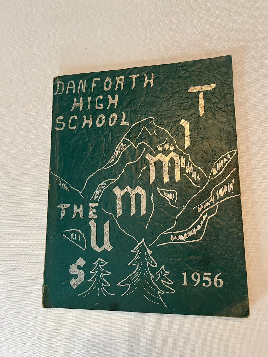 Vintage 1956 Danforth, Maine Yearbook And Grade 5 Class Photo