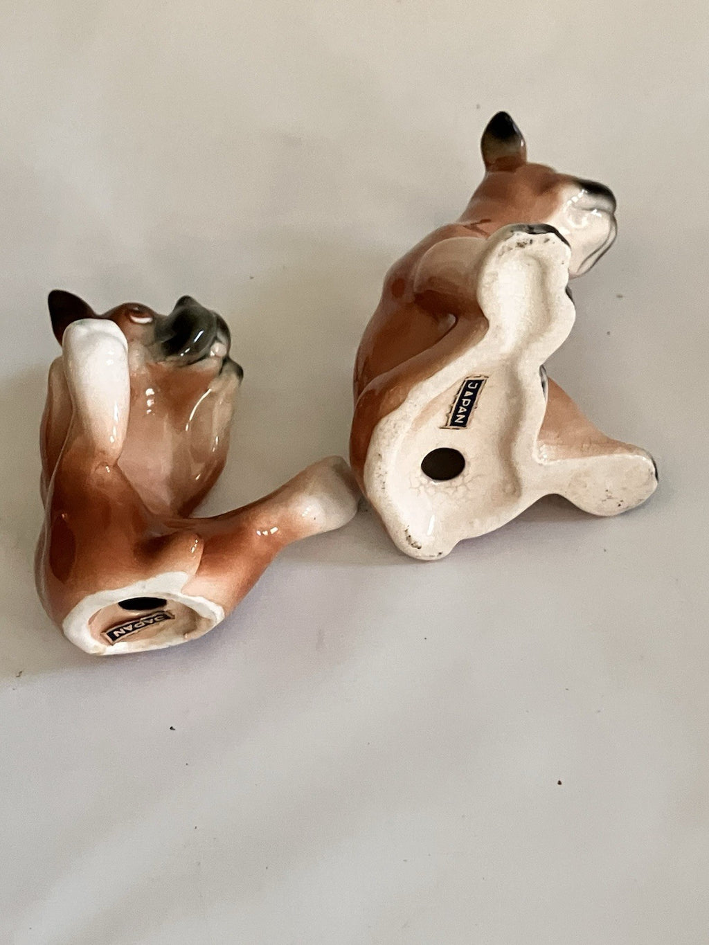 Vintage 1960s Lot Of 2 Bull Dog/Dogs Salt And Pepper Shaker Sets. EVC!