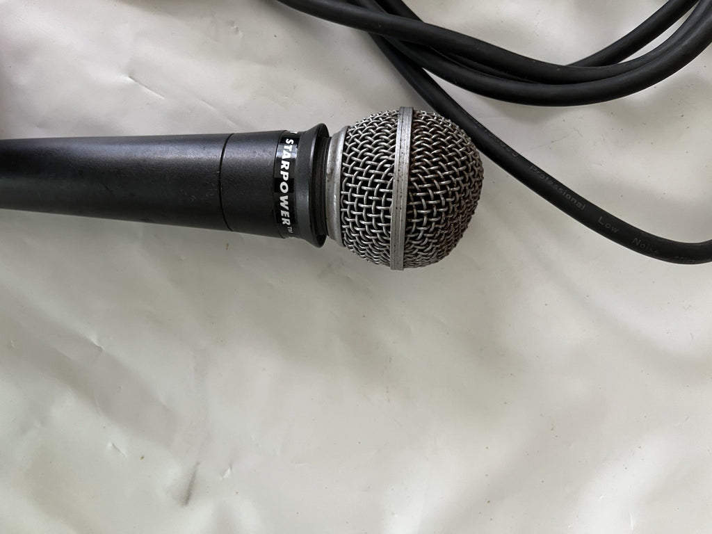 Lot of 2 Microphones Realistic Highball 33-984A/Starpower SP-9 & Cables Lot