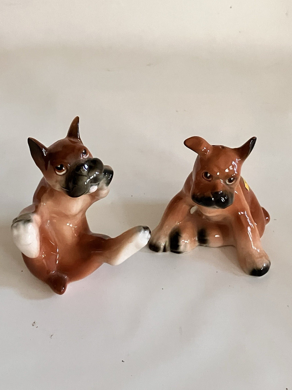 Vintage 1960s Lot Of 2 Bull Dog/Dogs Salt And Pepper Shaker Sets. EVC!