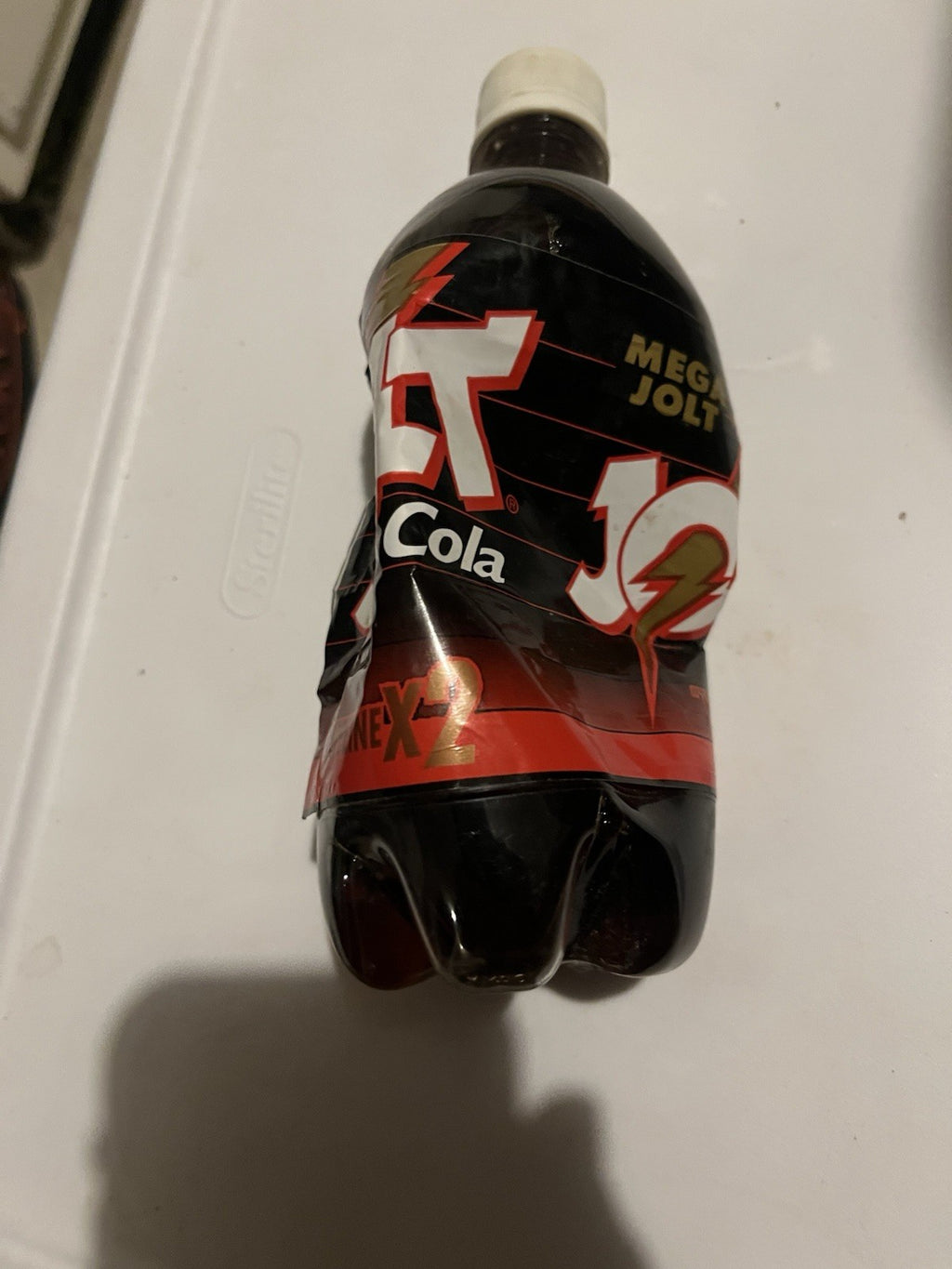 Vintage Plastic Bottle of MEGA JOLT SODA 20 oz UNOPENED 1997-2000 One of a Kind