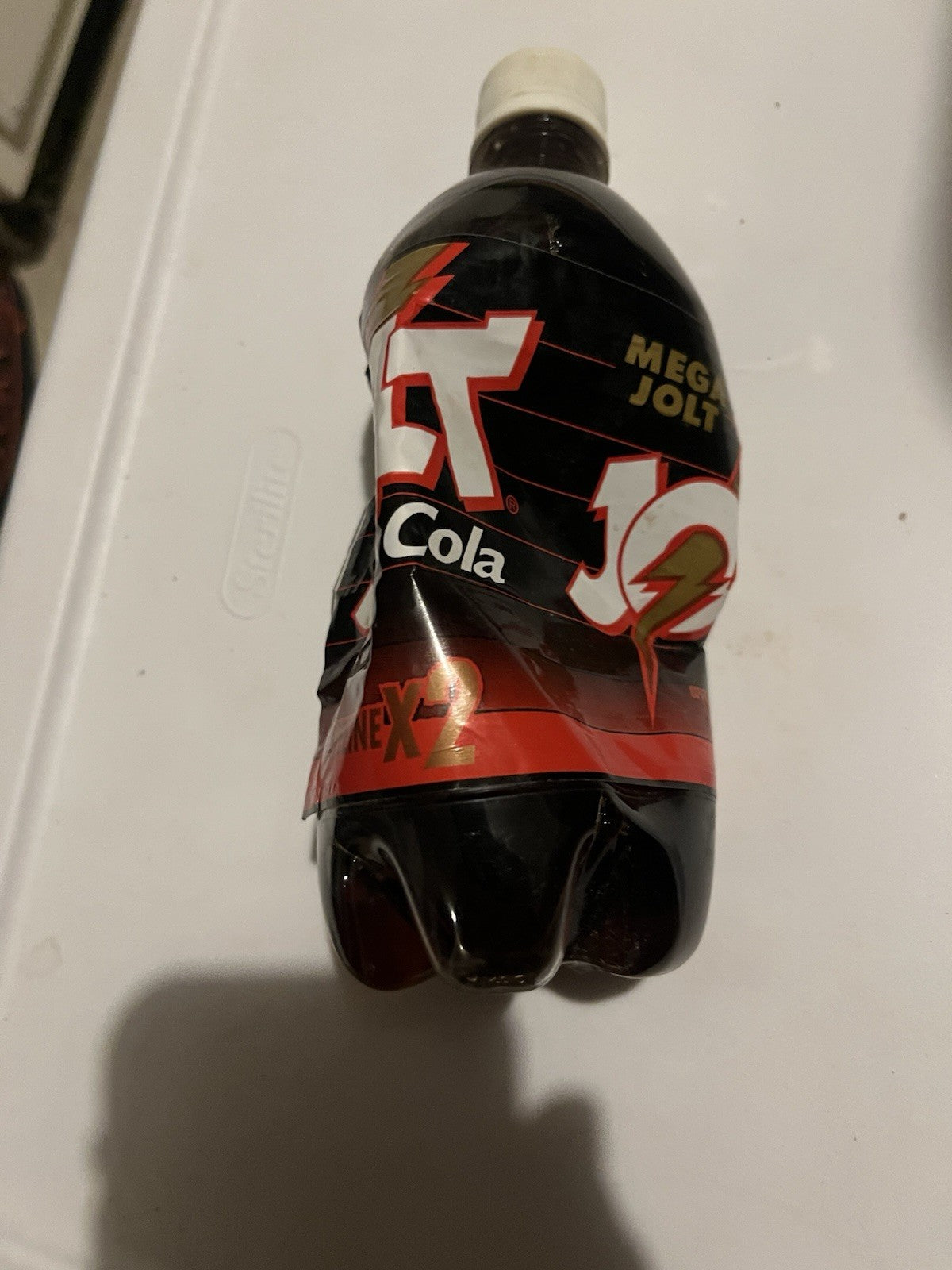Vintage Plastic Bottle of MEGA JOLT SODA 20 oz UNOPENED 1997-2000 One of a Kind
