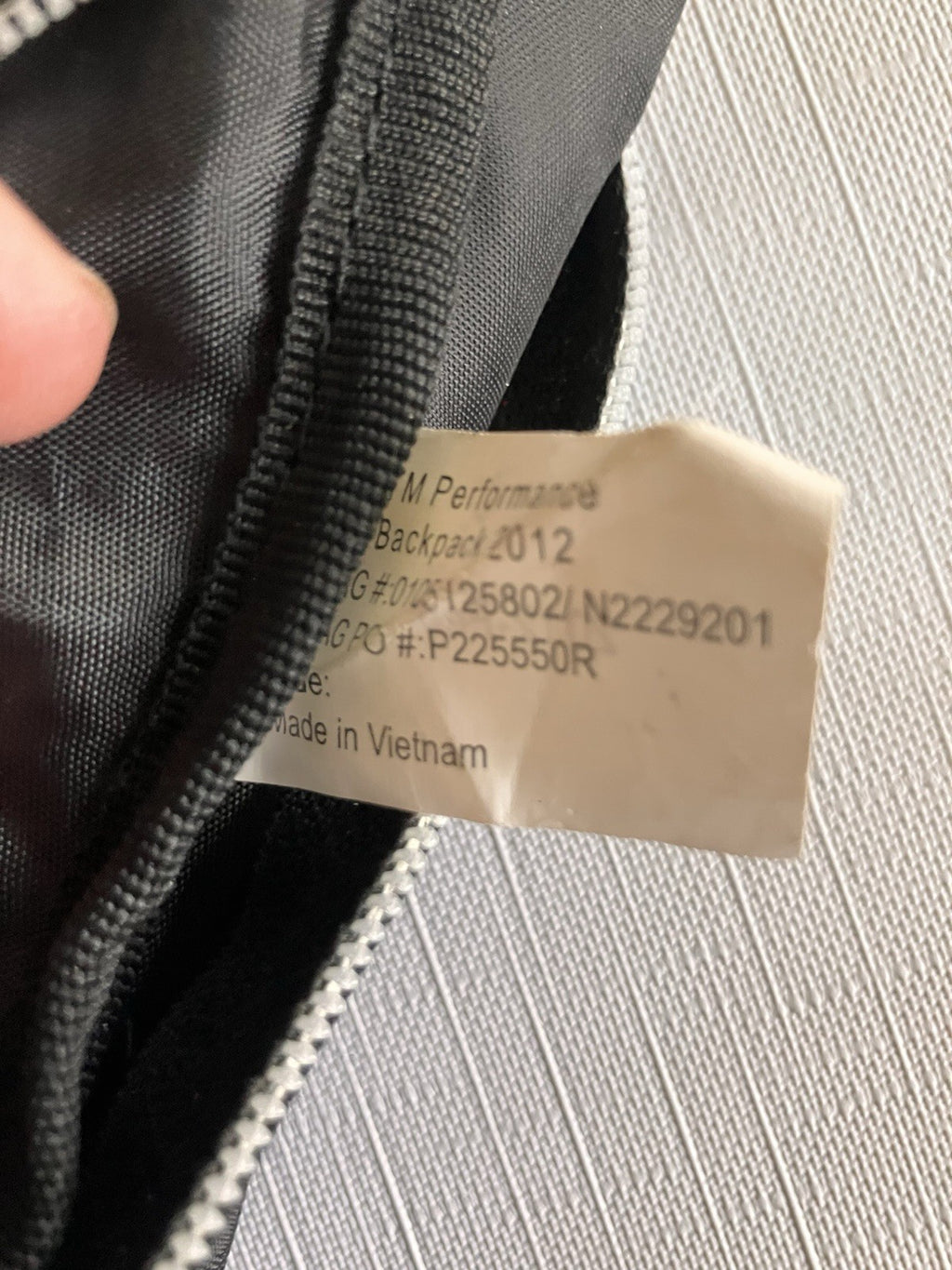 TaylorMade TM Performance Backpack Golf Travel Book Bag Black Office Gym Zip Up