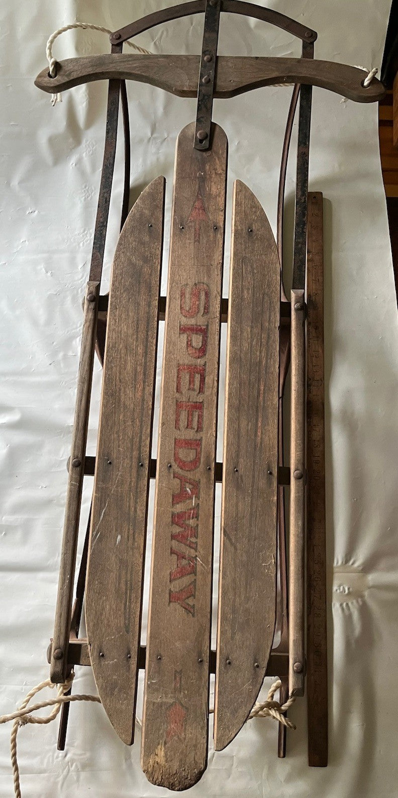 Vintage Speedway Snow Sled Model 846 Made Paris Maine