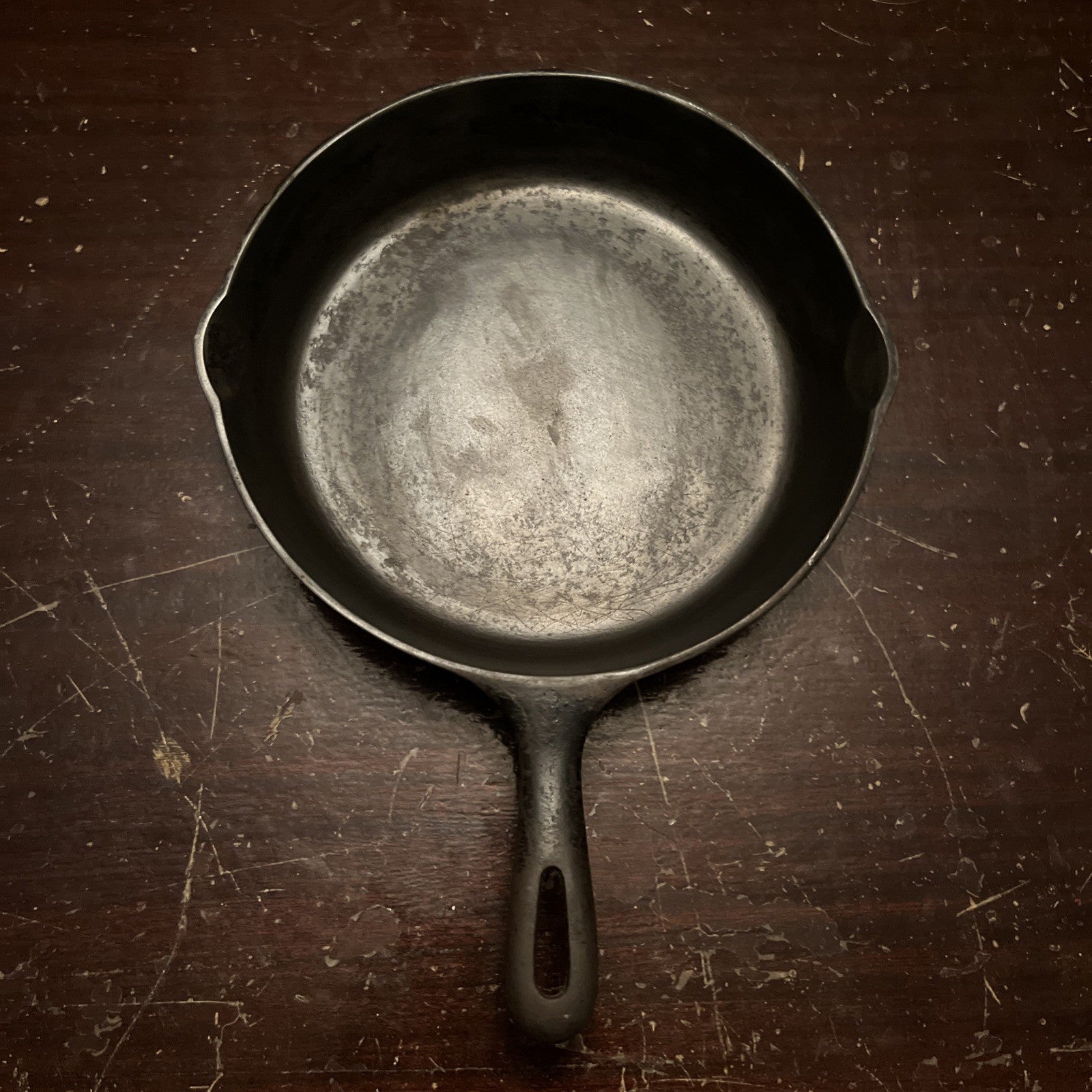 10 1/2” Vintage Skillet wit “C” Marked on Handle-Nice