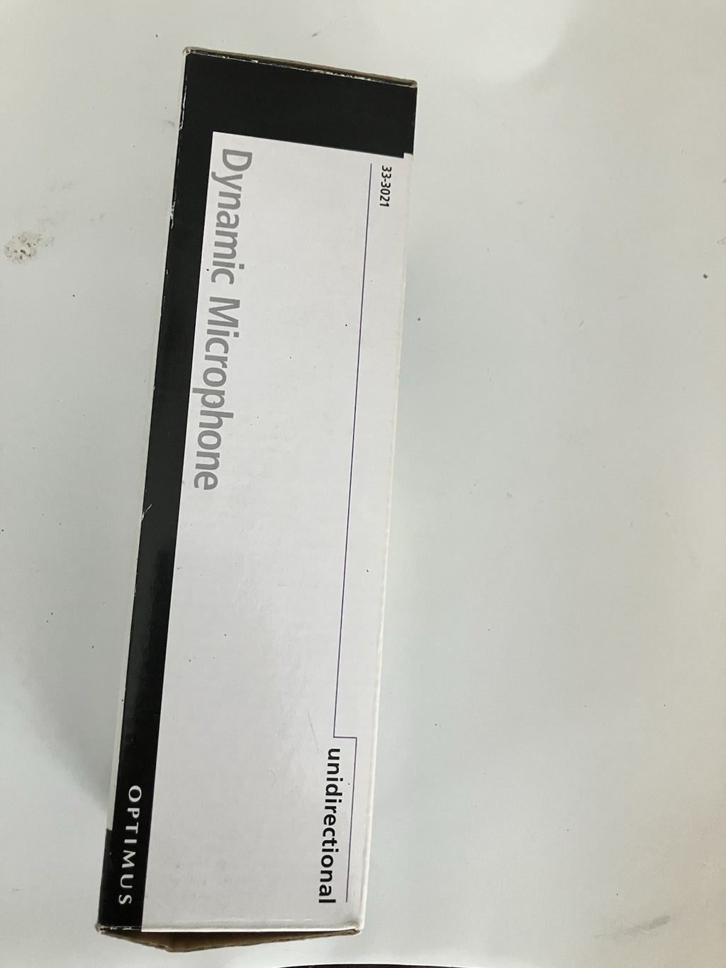 Optimus Unidirectional Dynamic Microphone Mdl. 33-3021 Corded Mic Orignal Box
