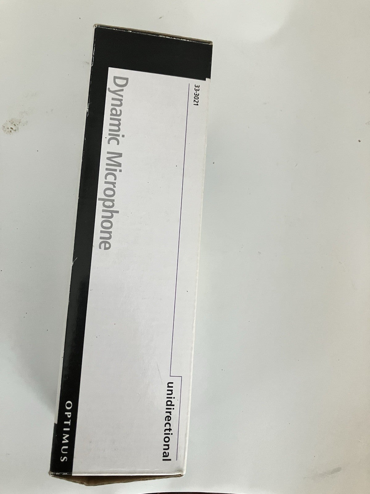 Optimus Unidirectional Dynamic Microphone Mdl. 33-3021 Corded Mic Orignal Box