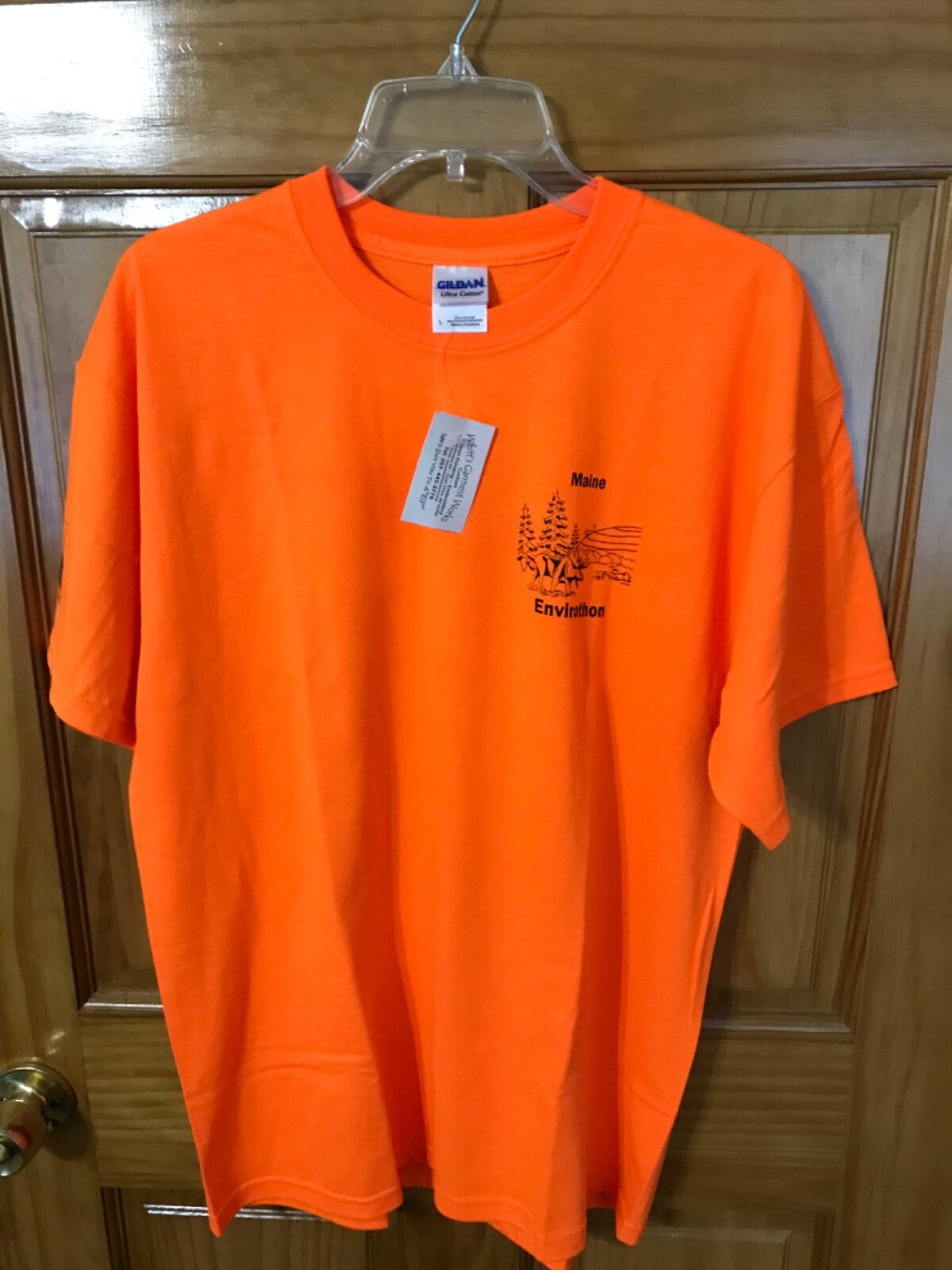Vintage Maine Envirothon Orange T-Shirt Size Large New w/ Tags Canon Envirothon