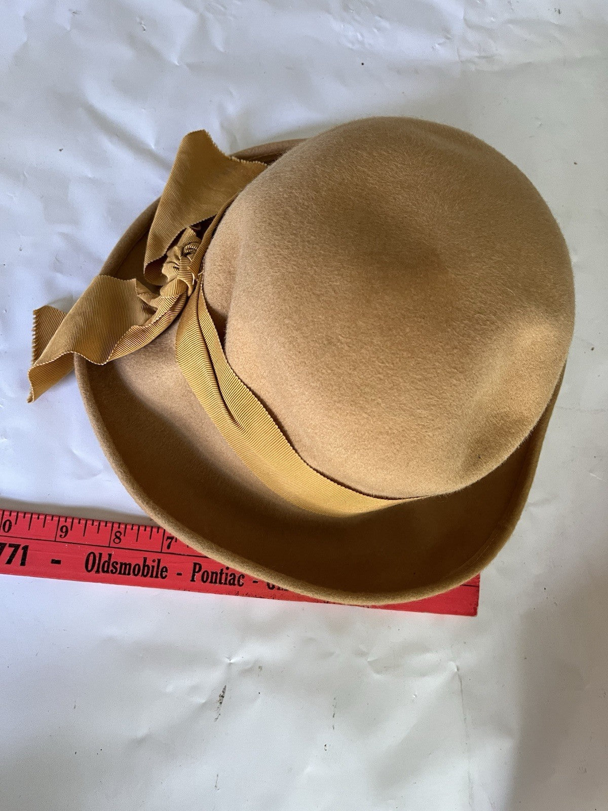 Vintage NECO 100% Wool Mustard Yellow Women’s Bucket Hat Union Made