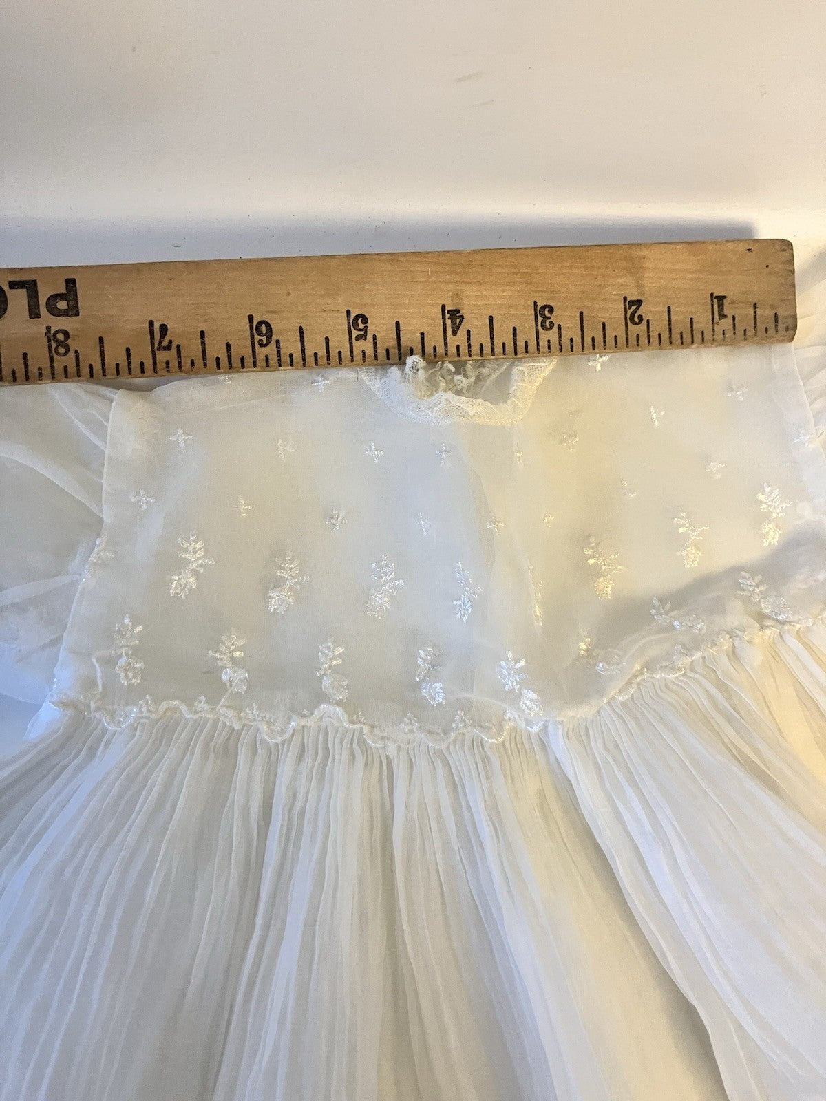 Vintage Newborn Baby Girl White Baptism Dress And Handmade Cardigan/Bonnet