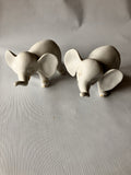 Vintage/ MCM Ceramic ArtMart Grey And Gold Pair EVC