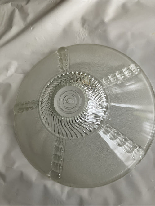 Antique Vintage White Glass Art Deco Styles Ceiling Light 11” Single Chain, 1920