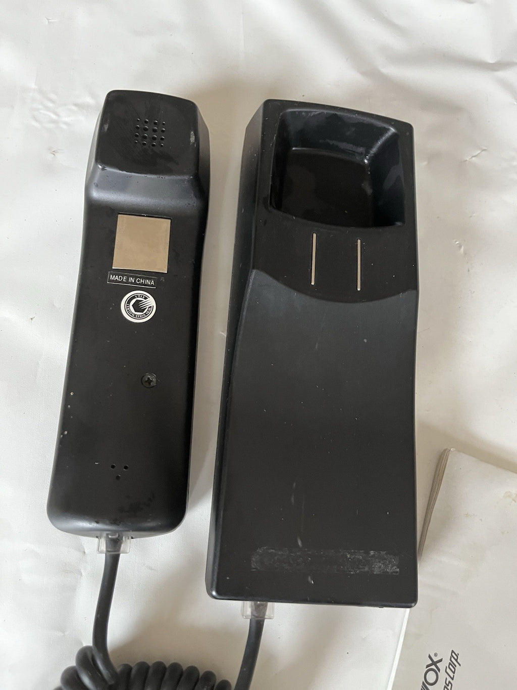 Vintage Audiovox U. S. Cellular Bag Phone, Original Manual, No Bag.