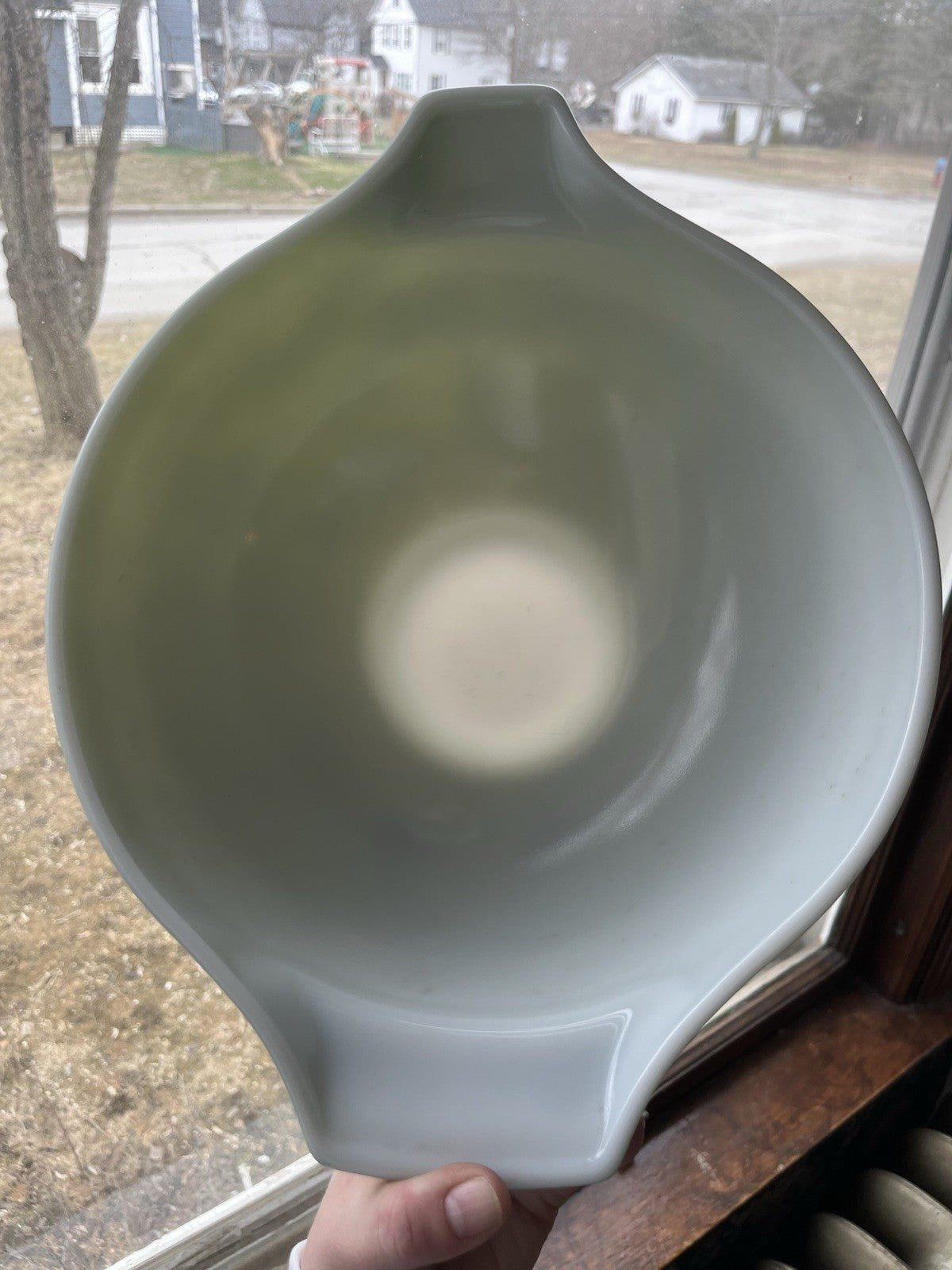 Vintage #444 Pyrex Avocado Green 4qt Cinderella Mixing Bowl