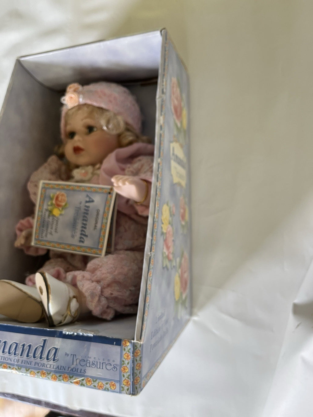 ITEM NO. ADG6 Amanda Year-2002 Porcelain Doll by Timeless Treasures NIB