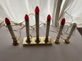 Lot of 4 Christmas Window Candles Lighted