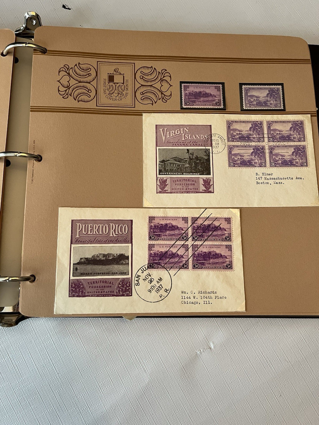 Vintage “First Day Covers” Stamp Collection Hawaii, Alaska, Nat’l Parks ‘37-‘84