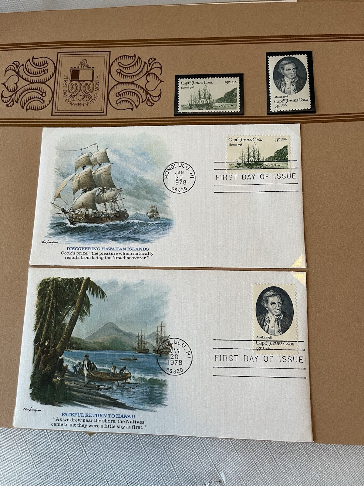 Vintage “First Day Covers” Stamp Collection Hawaii, Alaska, Nat’l Parks ‘37-‘84