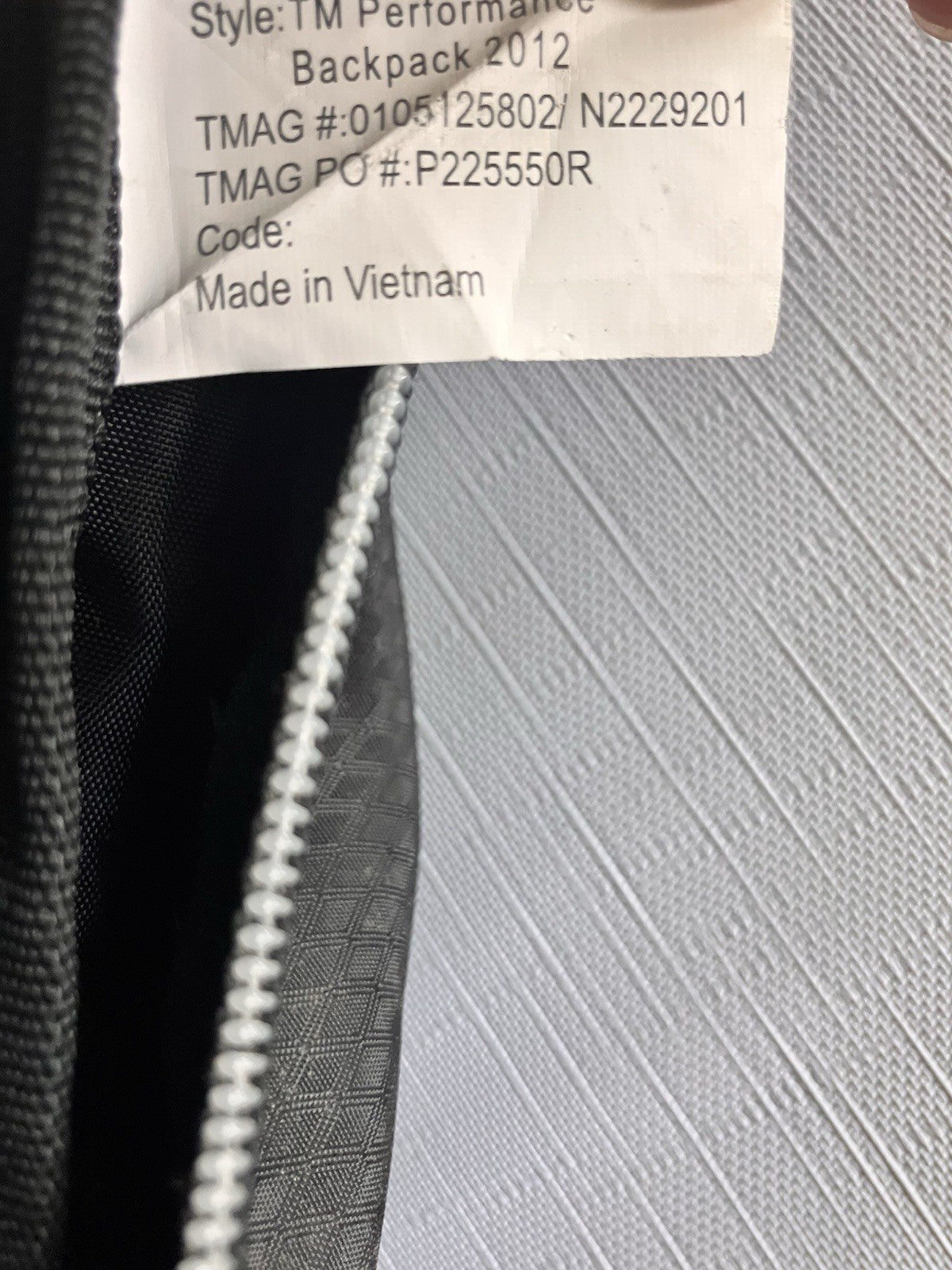 TaylorMade TM Performance Backpack Golf Travel Book Bag Black Office Gym Zip Up