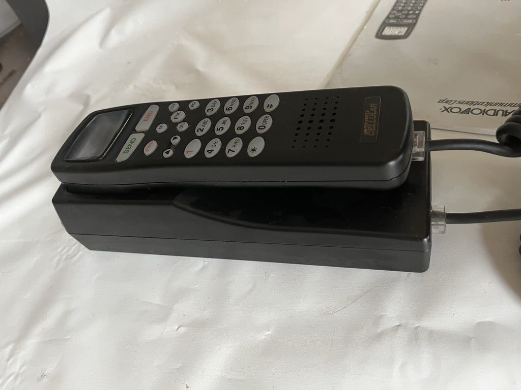 Vintage Audiovox U. S. Cellular Bag Phone, Original Manual, No Bag.