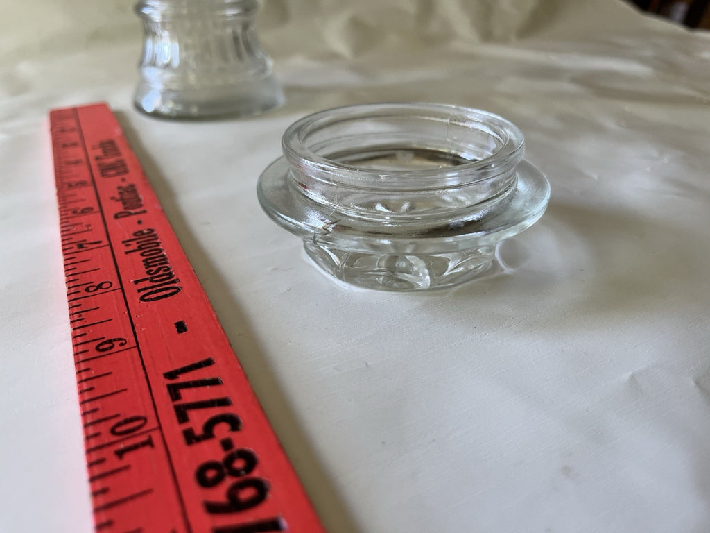 Vintage MCM 8” Tall Glass Jar With Strawberry Details And Lid