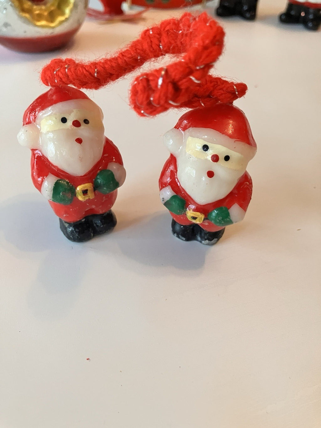 Vintage Santa Christmas Lot, Shakers, Ornaments, Elves, EVC!