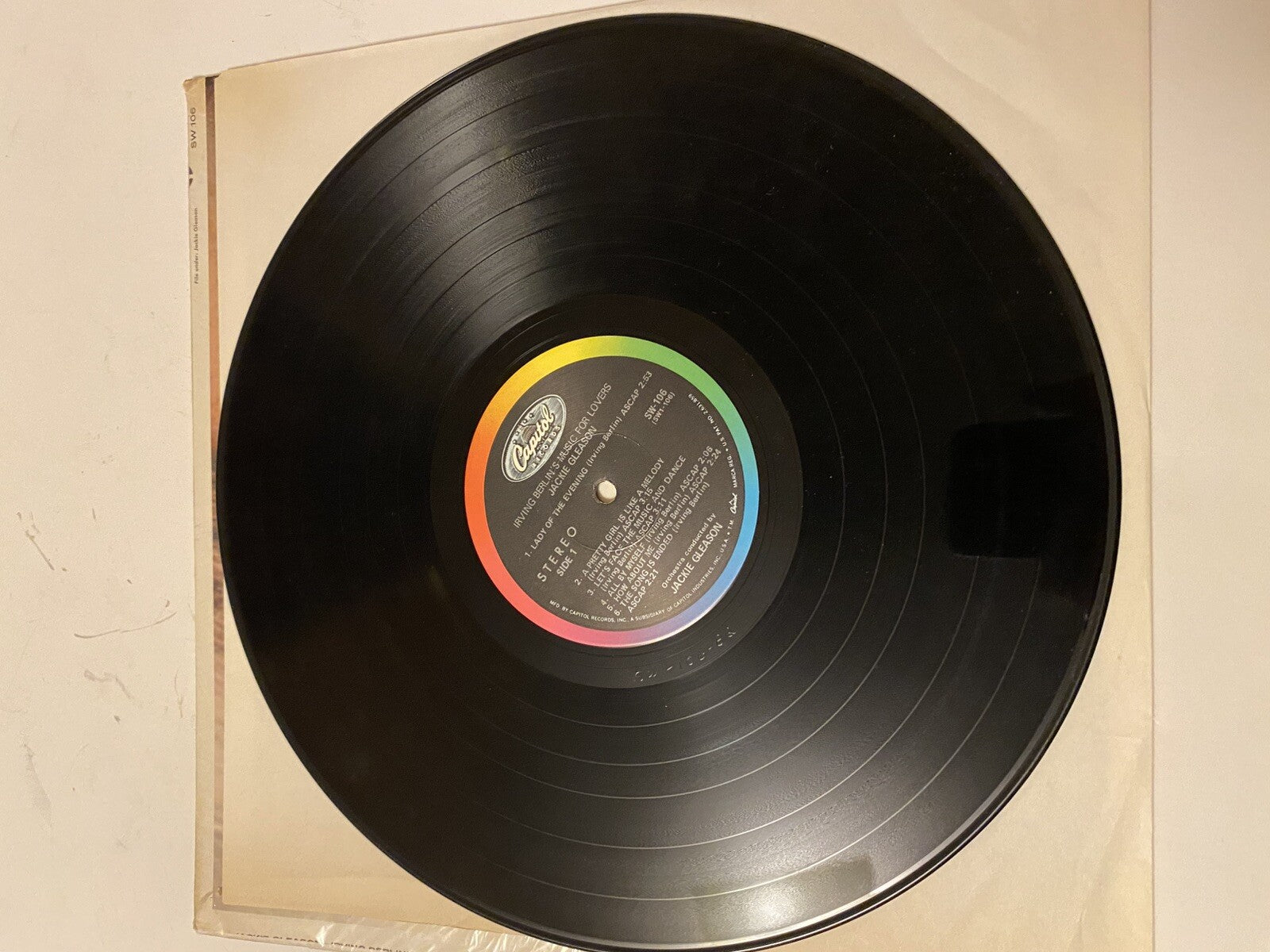 Lot of 2 Jackie Gleason Lps Vinyl Irving Berlin Music For Lovers/The Best Vol. 2