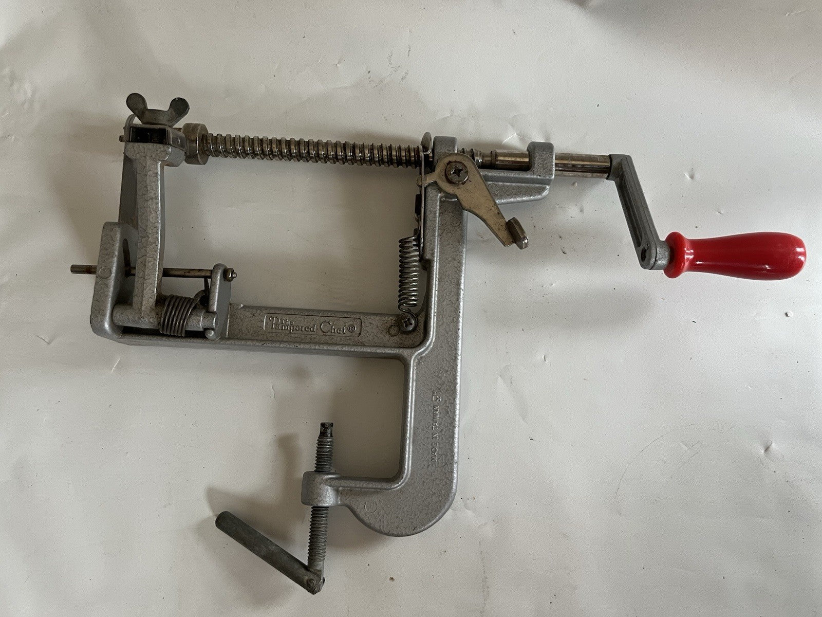 Pampered Chef Apple Peeler Corer Slicer Model Number 2430