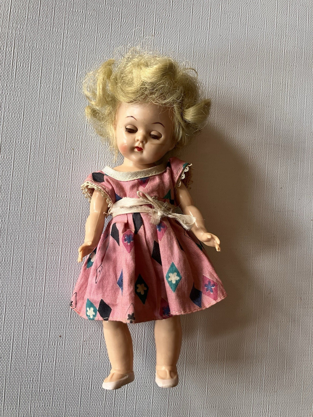 Vintage 8” Tall Winking Doll