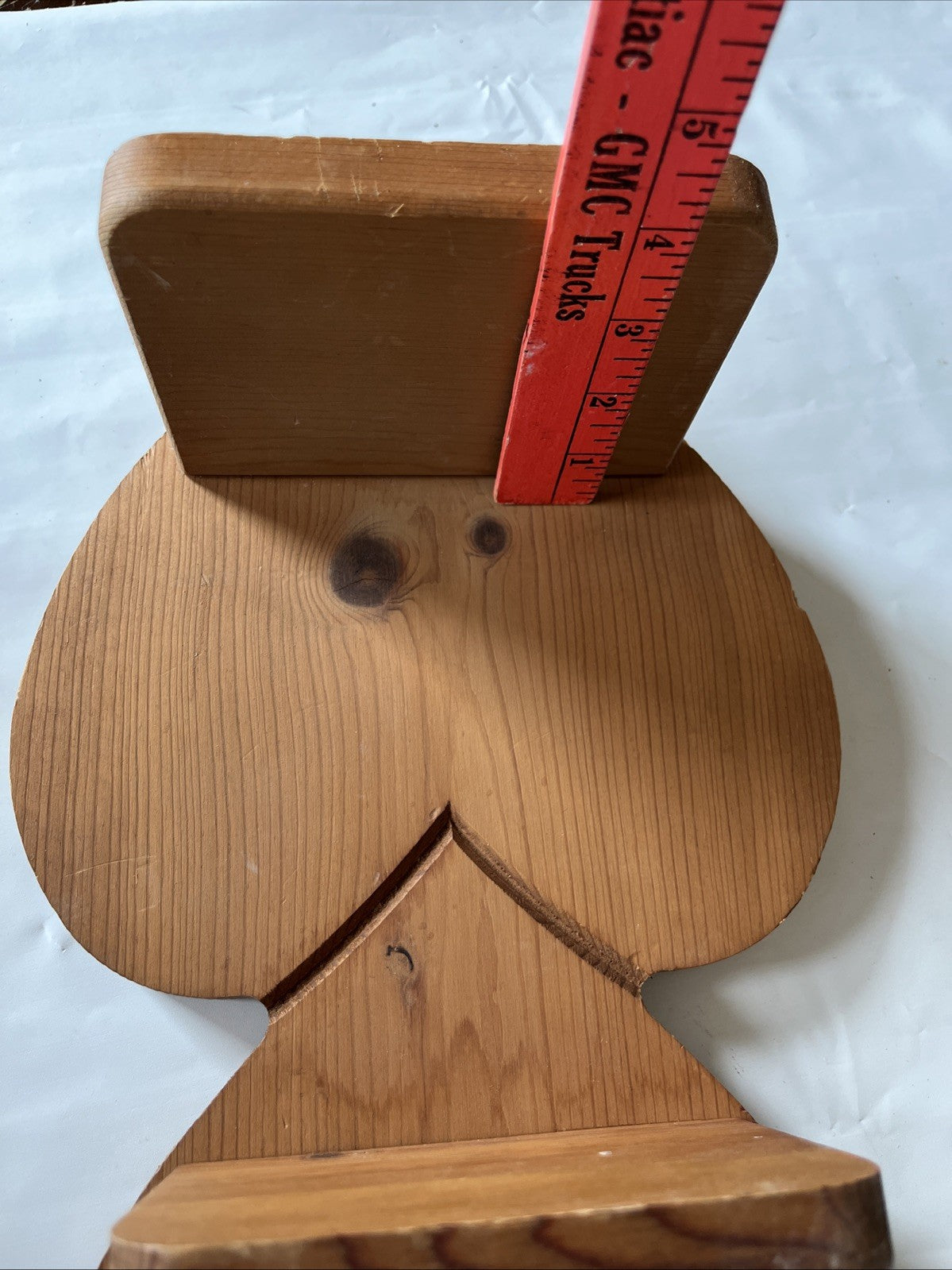 Vintage Wood Three Tier Hanging Heart Shelf