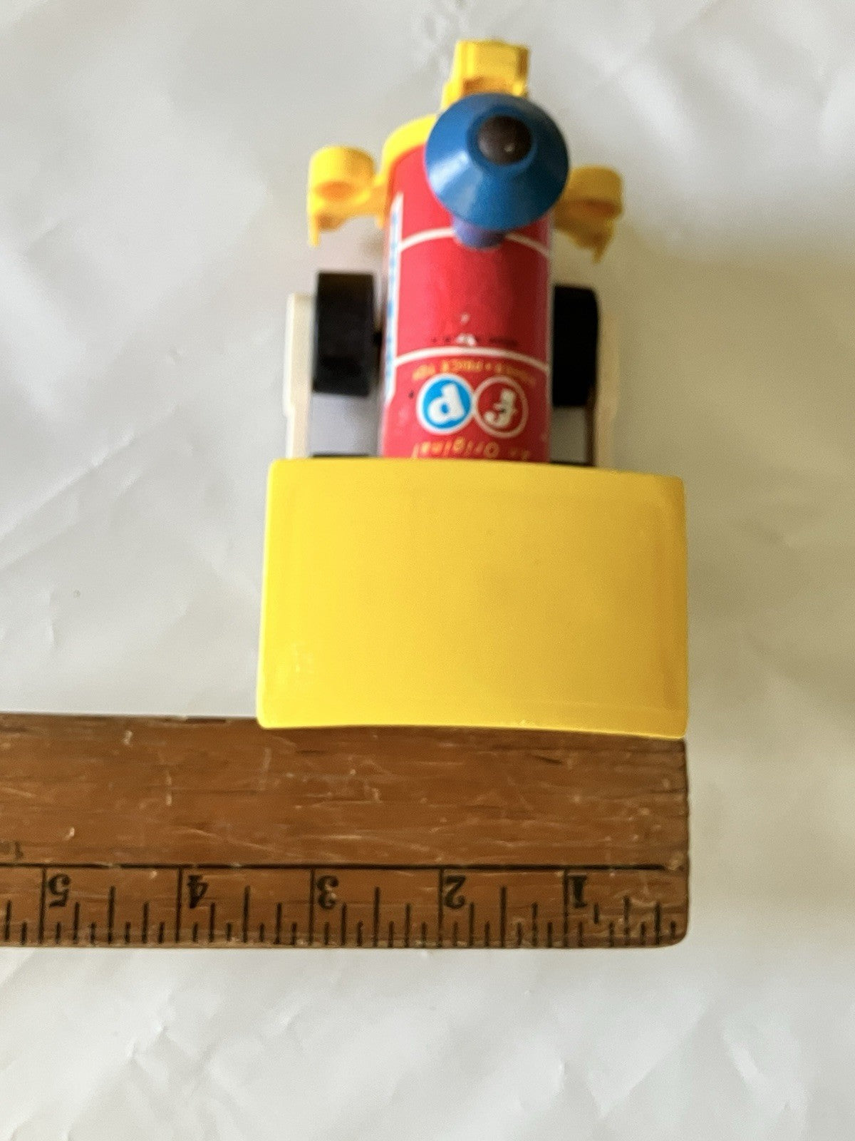 Vintage Fisher Price Toot Toot Train Engine #643 1960s Wooden Body Pull Toy