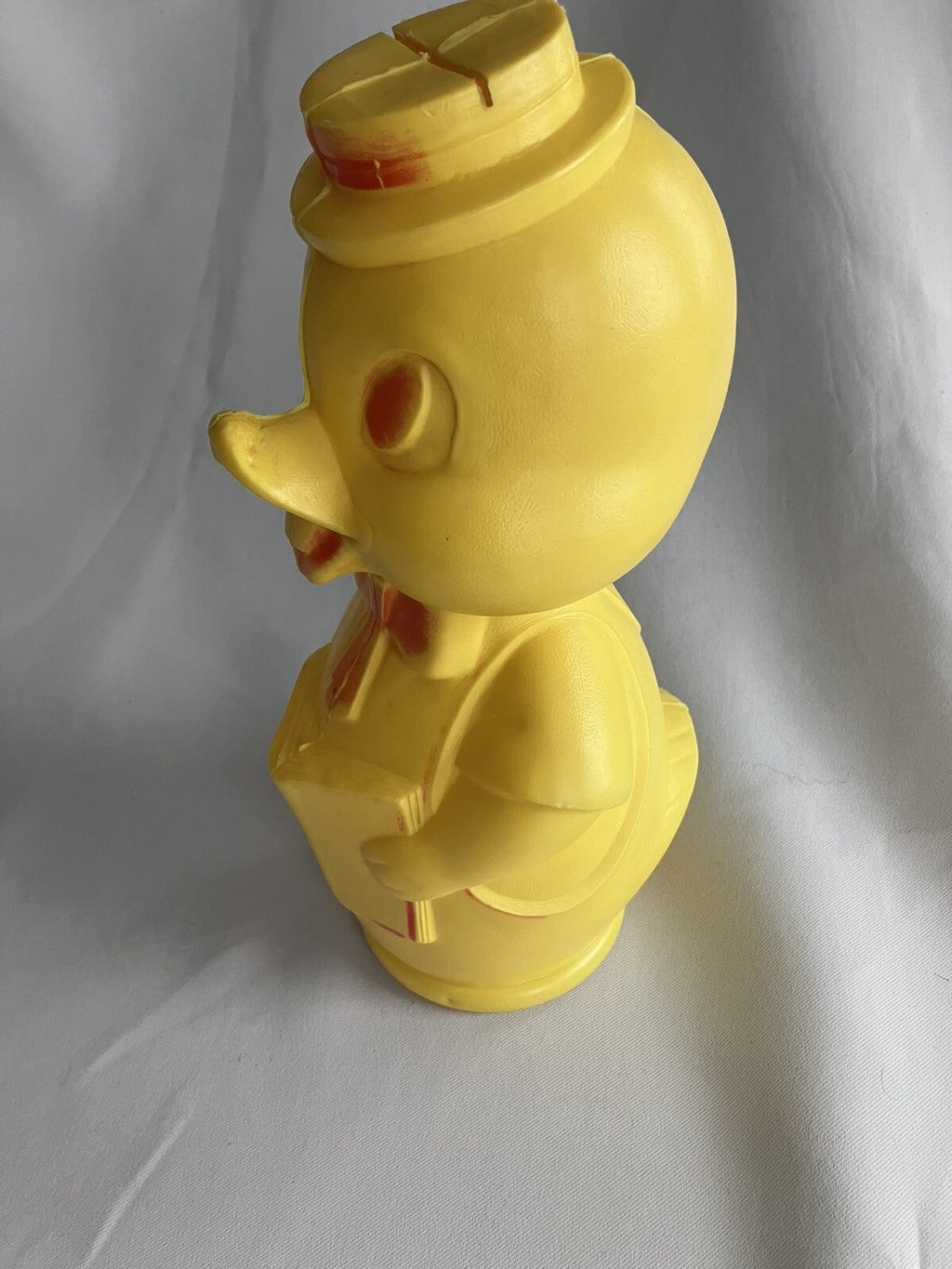 Vintage MCM Easter Duck Blow Mold Bank,