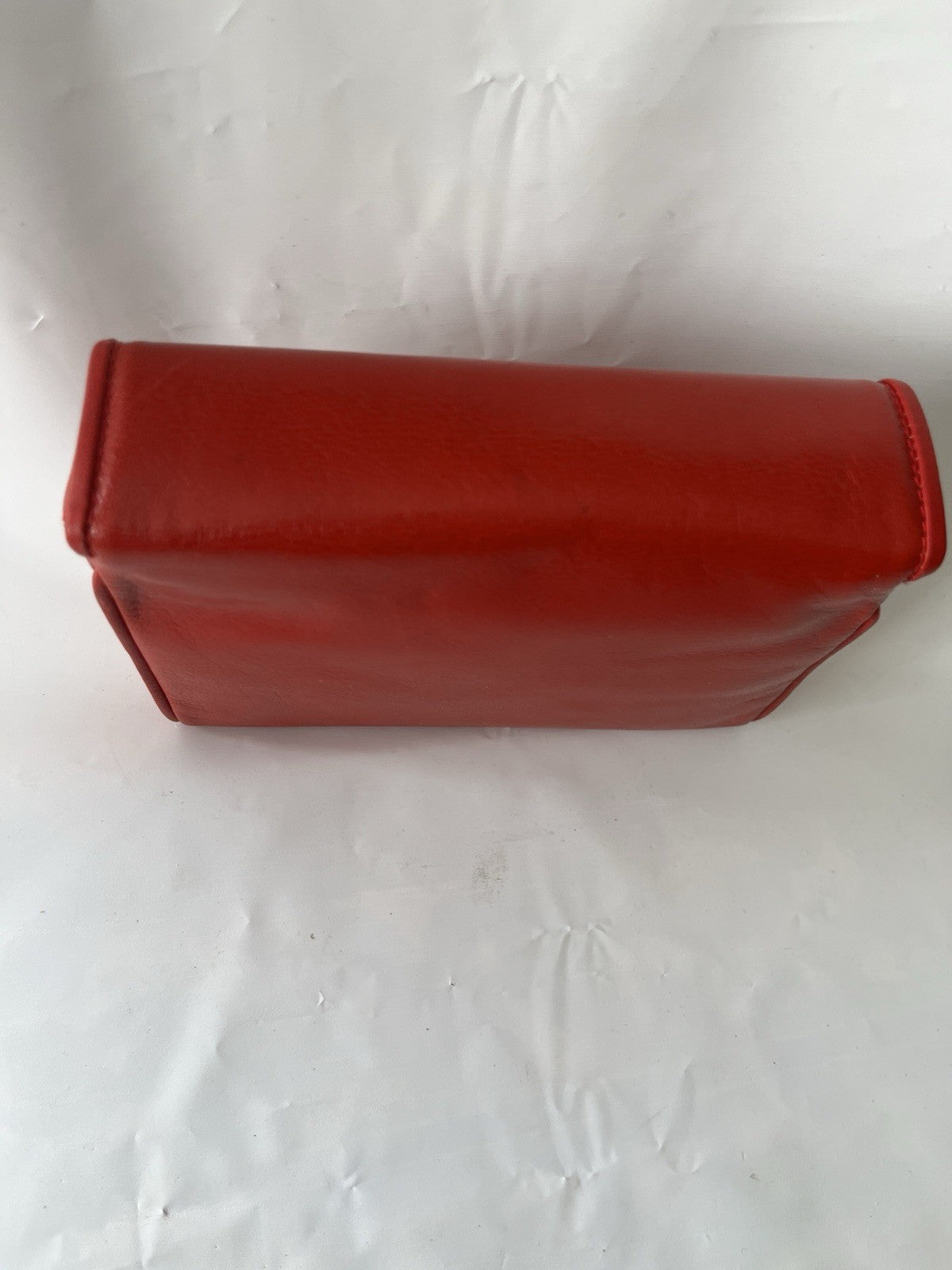 Vintage Franca Red Leather Purse With Original Packaging; Never Used NOS;