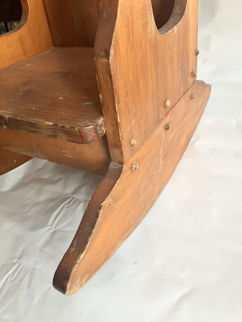 Vintage Wooden Child’s Rocking Chair, 24” Tall