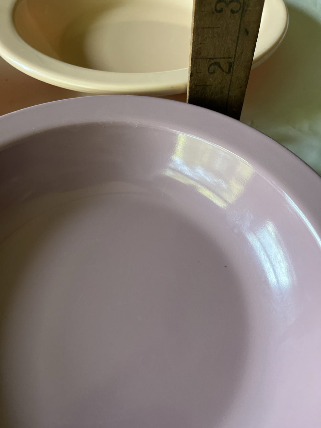 Vintage MCM Pastel Pallet Of Melamine Dessert Bowls (7) Dallas Ware Style B-75