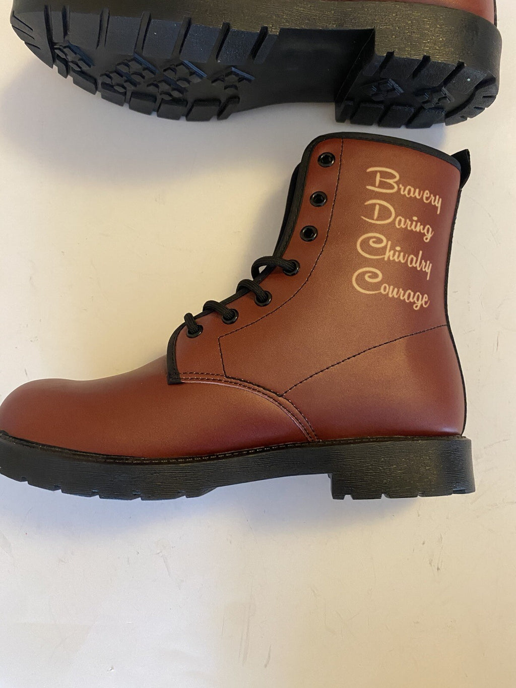 Brown Leather Boots Womens Size 7 DUMBLEDORE’S ARMY Harry Potter Size 7