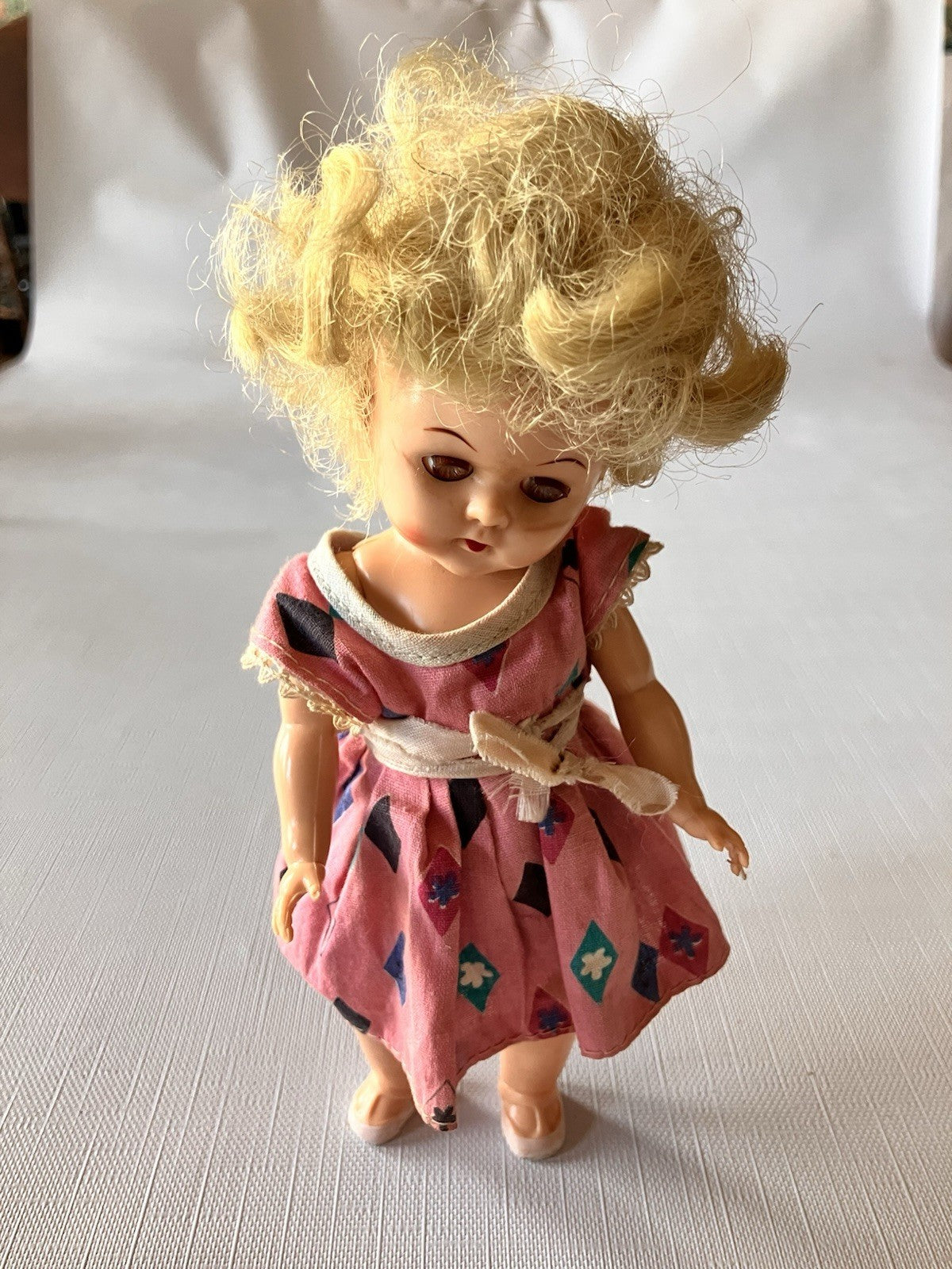 Vintage 8” Tall Winking Doll