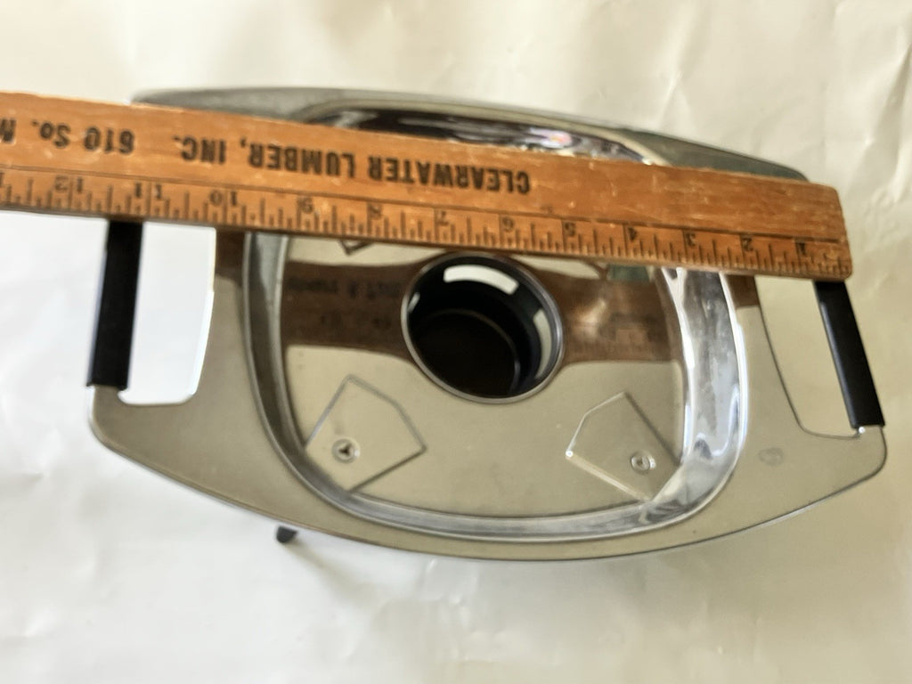 Vintage Double Handled Metal Casserole Warmer, Fits Single Stern-o, Four Footed