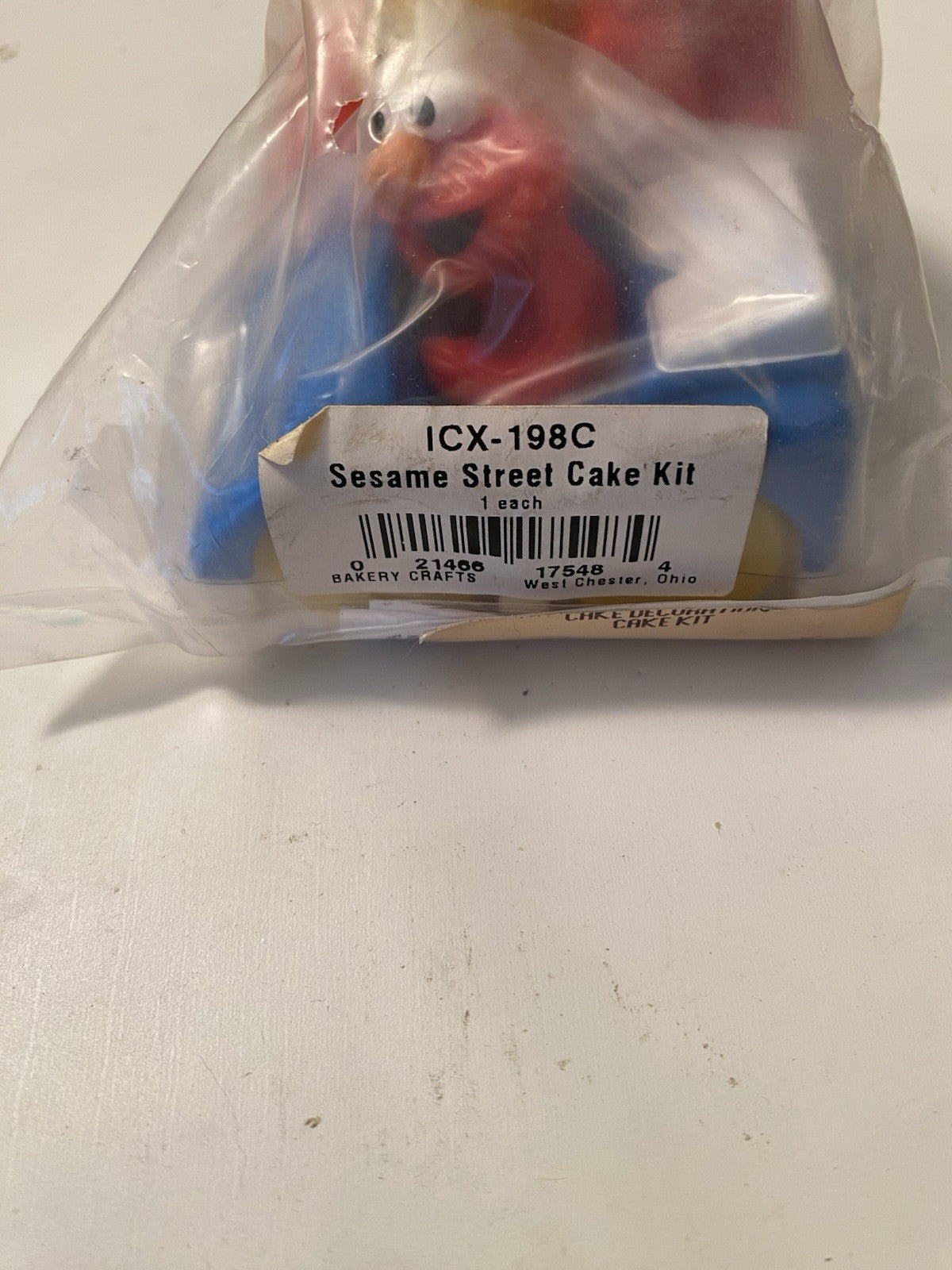 Sesame Street Bakery Crafts Elmo & Big Bird Figures Cake Topper NEW