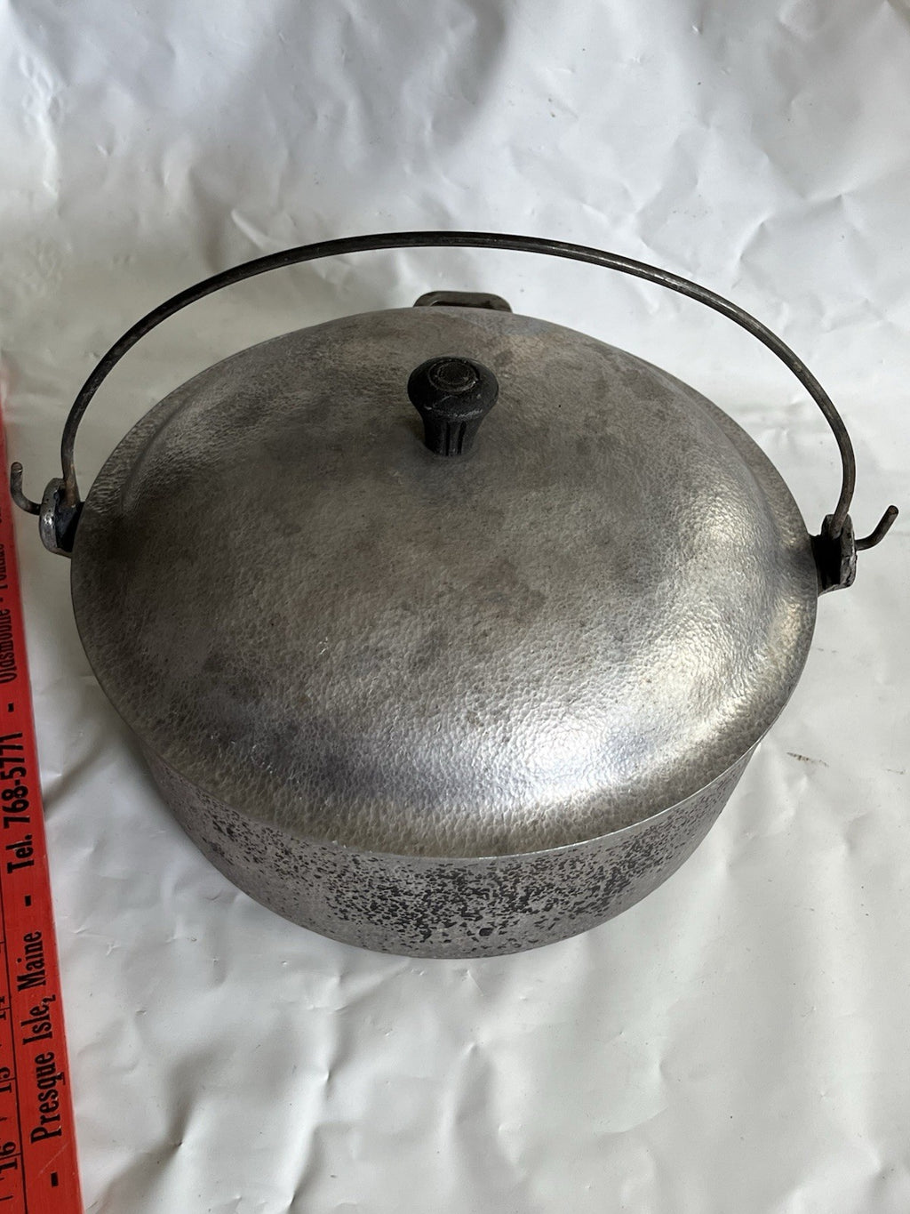 Hammercraft Club Aluminum Hammered Dutch Oven Pot w/Lid 10” 4.5 Quart Vintage
