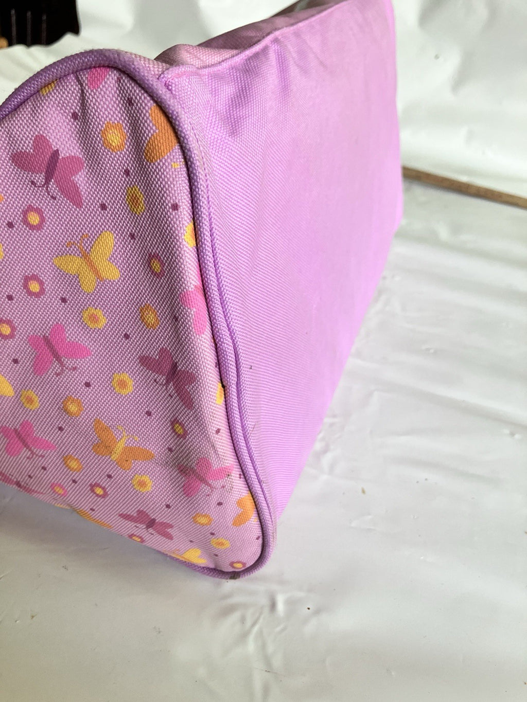 Y2K Pink Care Bear Duffle Bag. EUC With Accessory Bag By FAB Starpoint